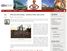 Tablet Screenshot of immigrationbotswana.com